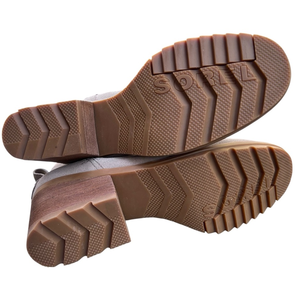 Sorel Women's Cate Water Resistant Lug Sole Chelsea Booties Size 9 Taupe - Picture 6 of 13